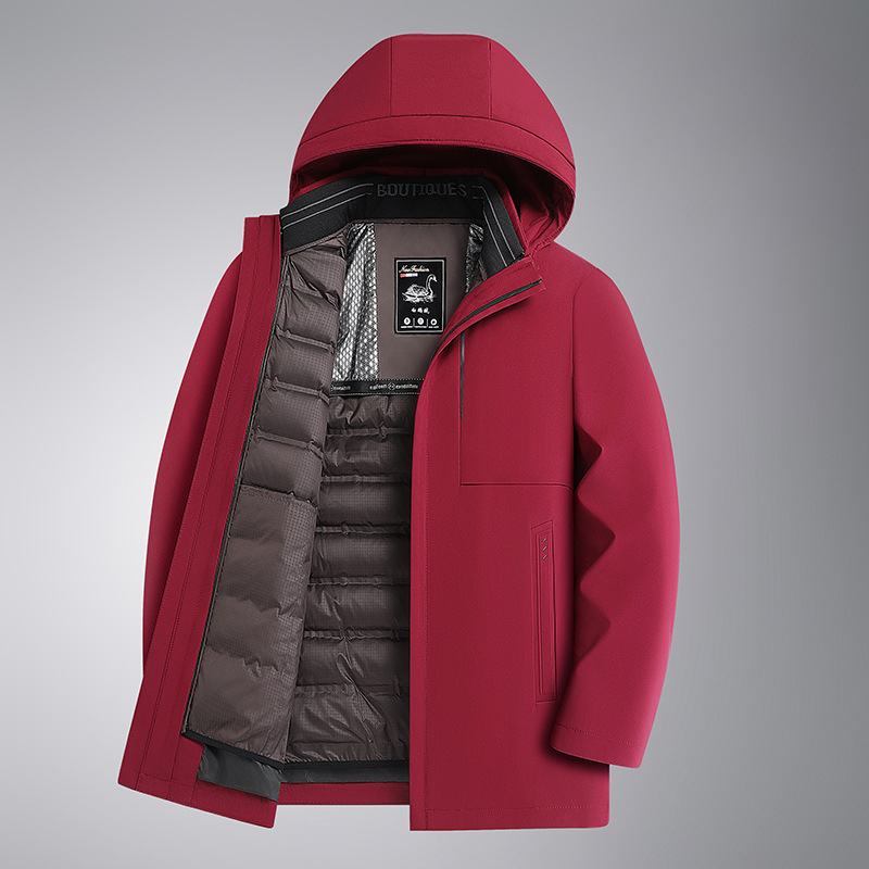 Lúdpelyhes dzseki levehető béléssel - Mitsubishi Meiya Bi külső anyag, akril rost, extravastag 501–600 g/m², hőszigetelő bélés