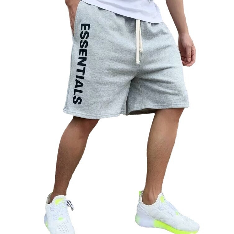 Muške ljetne šorceve, opušteni casual stil, ravni kroj, mikroelastičnost, pleteni materijal, imitacija pamuka, korejski stil, ljeto 2025