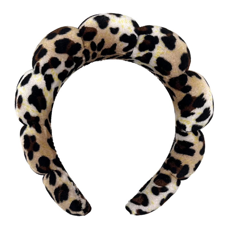 Čelenka za kosu s leopardovim uzorkom - Ručno izrađeni platneni dodatak za glavu za žene (Materijal: Tkanina; Postupak: Ručna izrada; Stil: Ins wind; Klasifikacija stila: Fresh and Sweet; Kategorija: Headwear; Sezona: Zima 2023)