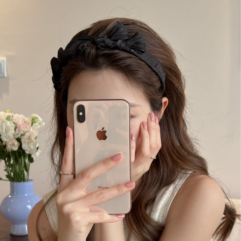 Princess Qing hálós fejpánt, kézzel készített, koreai stílusú, nőknek