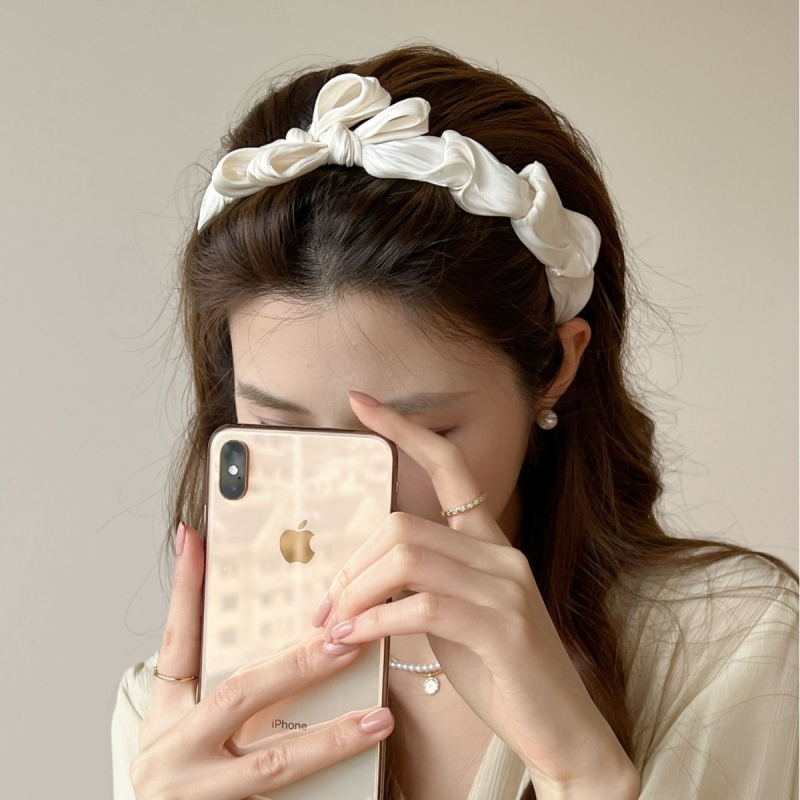 Princess Qing hálós fejpánt, kézzel készített, koreai stílusú, nőknek