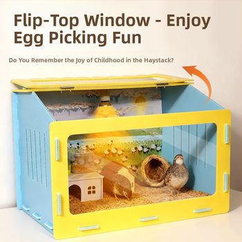 Cușcă panoramică pentru hamster cu cuib detașabil și sigur — adăpost pentru toate anotimpurile pentru animale de companie mici; origine Yiwu; material: Altul; marcă: Altul