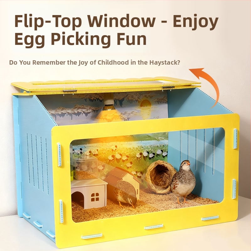 Panoramatická klietka pre malé domáce zvieratá s odnímateľnou bezpečnou búdkou — všetky ročné obdobia; pôvod Yiwu; materiál: Iné; značka: Iné