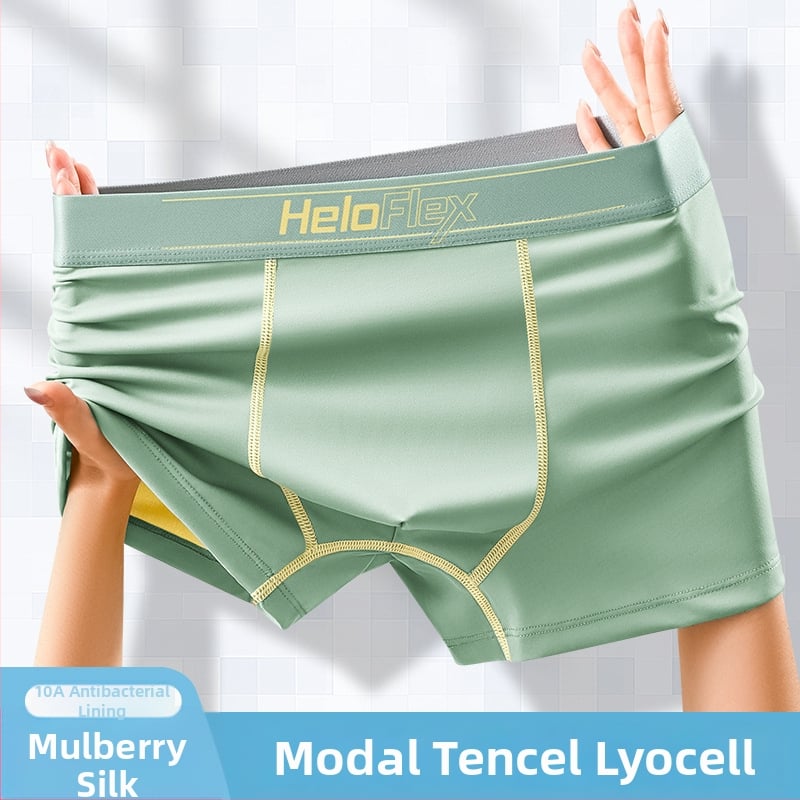 Boxeri pentru bărbați fără cusături din Modal (50–70%), cu căptușeală Lyocell, respirabili, uscare rapidă