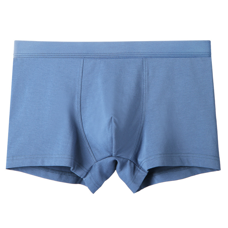 Boxeri bărbați din bumbac, antibacterieni, respirabili, talie medie, 90-95% bumbac