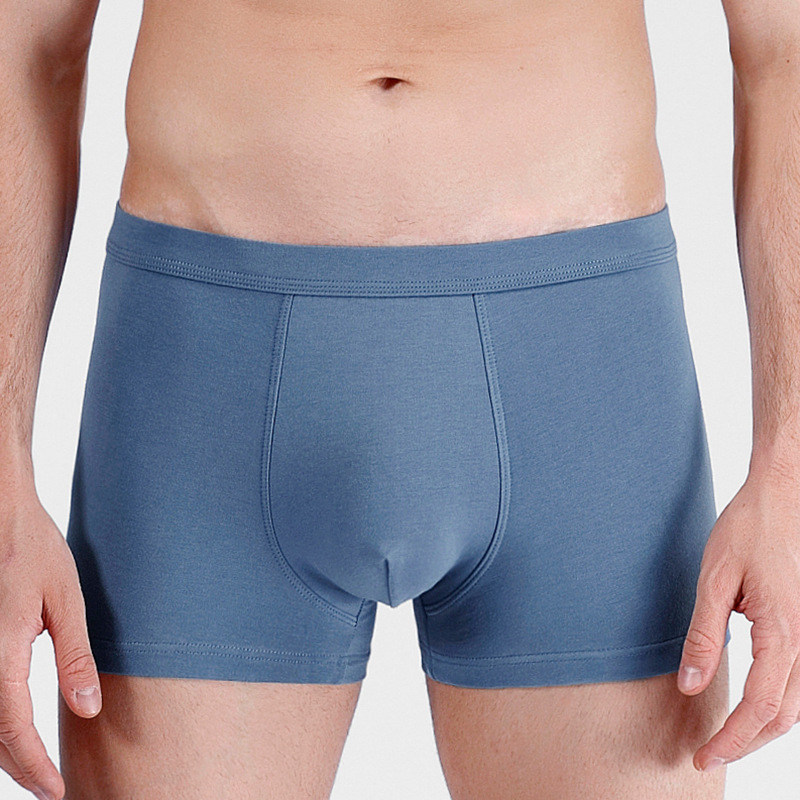 Boxeri bărbați din bumbac, antibacterieni, respirabili, talie medie, 90-95% bumbac