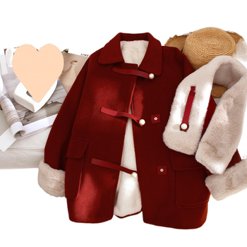 Γυναικείο παλτό από ακρυλικό μαλλί, φαρδιά γραμμή, μακρύ μήκος, γιακά polo, μακριά μανίκια, κούμπωμα με ένα κουμπί