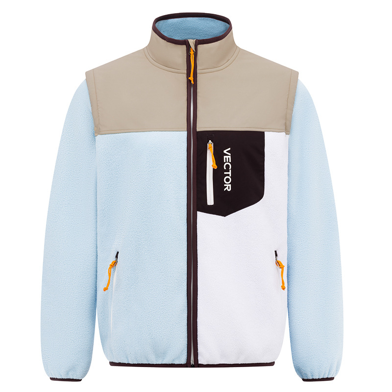 Vector fleece jakna, unisex kardigan, proljeće–jesen, fleece podstava, kontrastni uzorak