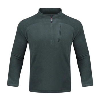 Muška flis jakna s stojećim ovratnikom, pulover stil, polu-zip, bez kapulje, podstava poliester, 100% poliester flis, pogodna za zimu, proljeće i jesen