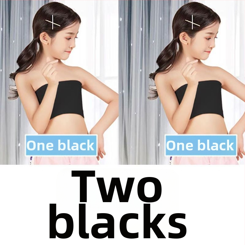 Bezramienkový top pre dievčatá a žiakov, vhodný na tanec, ako spodný vrchný diel pre deti v rozvoji, s čipkou, jednodelný dizajn; hlavný materiál: nylon; podšívka: bavlna; mäkký oceľový prsteň