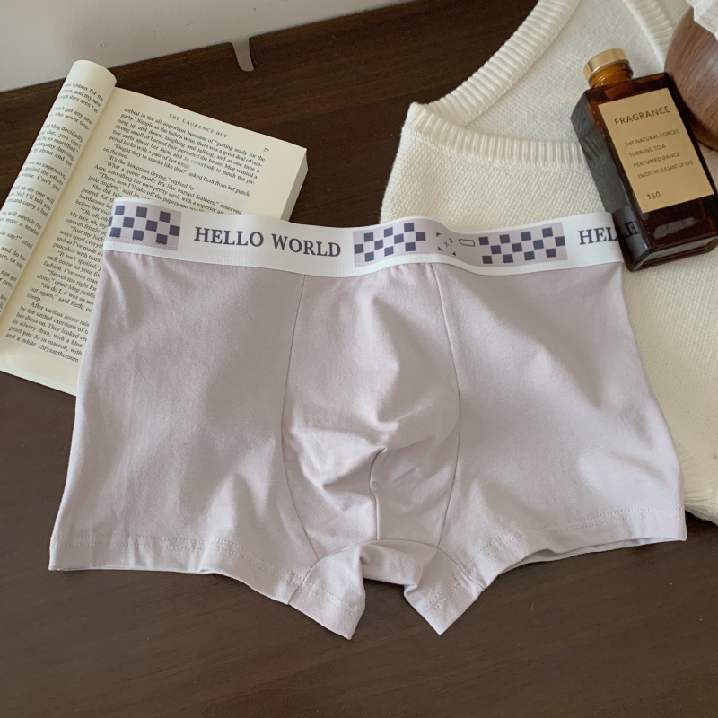 Boxeri bărbătești din bumbac, antibacterieni, talie medie, respirabili, tricotate — 90–95% bumbac, căptușeală în zona inghinală 100% bumbac