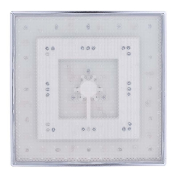 Cap de duș superior din ABS cu LED și funcție ploaie, model 8030-C1, temperatură de lucru 0–60°C, conectare filetată