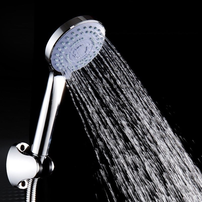 Ručna tuš glava s pet funkcija, podesiva, plastično tijelo, ručna instalacija, elektroplakirani završni sloj