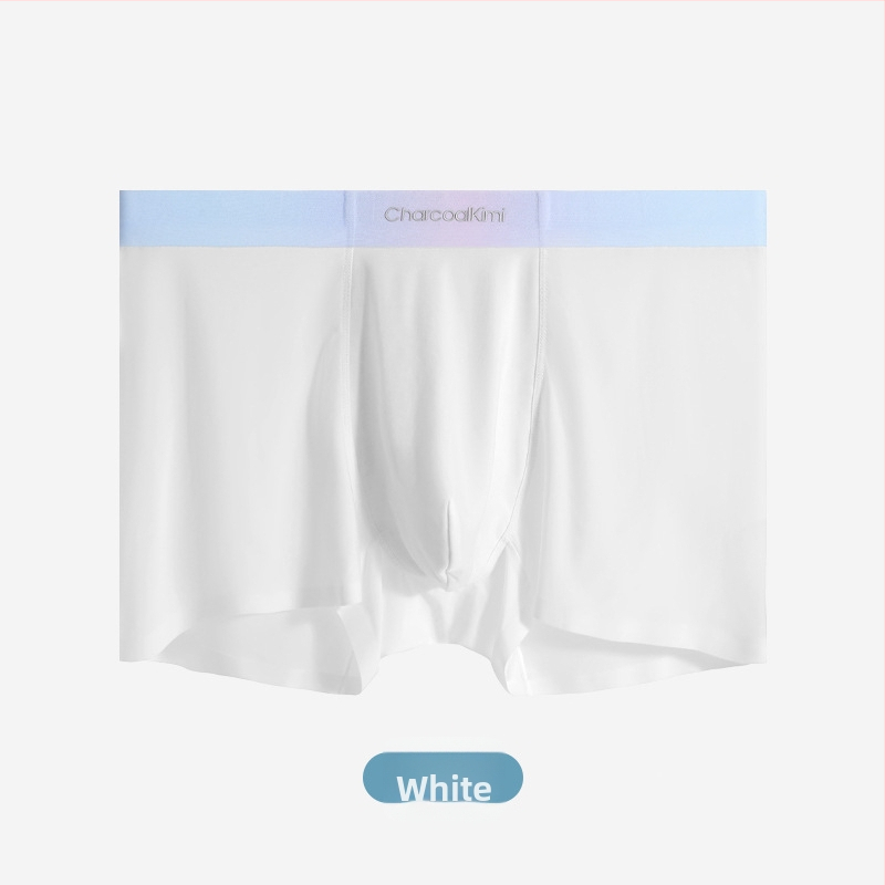 Boxeri bărbați din ice silk, respirabili, antibacterieni, fără cusături, talie medie