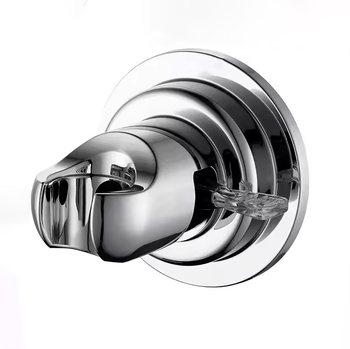 Zuhanytartó leválasztható vákuumos csuklóval – fúrás nélkül, újrahasználható, csatlakozó a fúvókához (Model LR3002; ABS; 0–80°C; 5,6 kg; elektrogalvanizált felület)