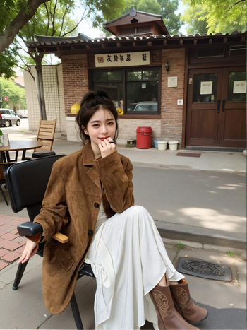 Női velúr-blézer, kosztüm-nyakkal, egy soros gombos zárás, egyenes szabás