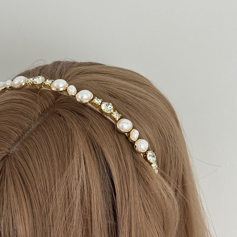 Dodatak za kosu – tanak obruč za kosu s rhinestones, ručno izrađeno Han Xiya, za žene