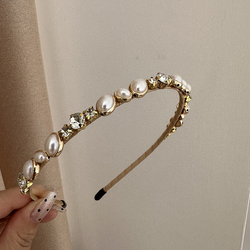 Dodatak za kosu – tanak obruč za kosu s rhinestones, ručno izrađeno Han Xiya, za žene