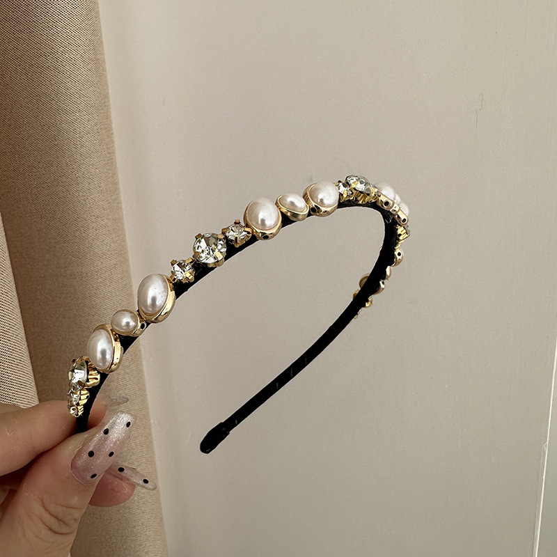 Dodatak za kosu – tanak obruč za kosu s rhinestones, ručno izrađeno Han Xiya, za žene