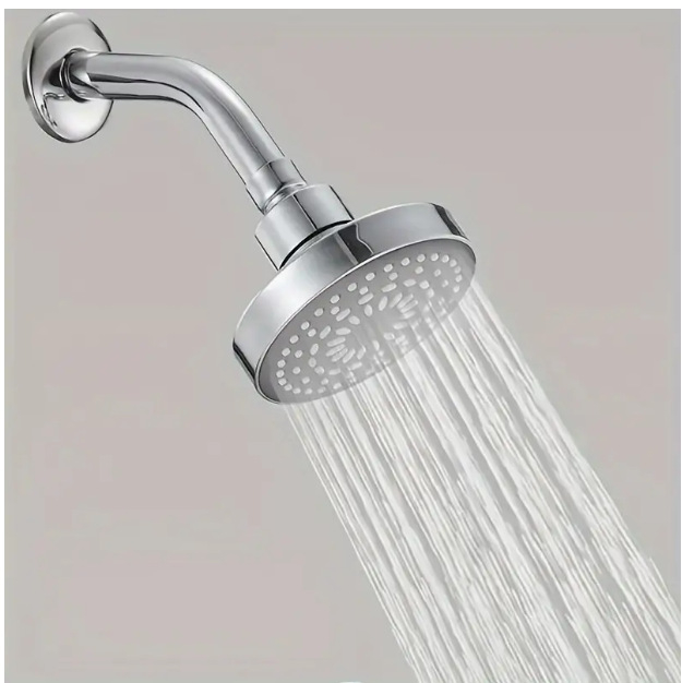 ABS zuhanyfej, felső sugár, eső funkció, kézi csavaros rögzítés, modell D02