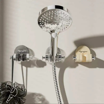 Zuhanytartó szívókoronggal, falra szerelhető, 90°-ban állítható, ABS, teherbírás 5 kg