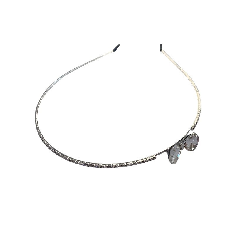 Kristályos rhinestone hajpánt, Autonomy márka, gyémántos felület, 2024 tavasz, Japán–Koreai stílus, friss és édes megjelenés