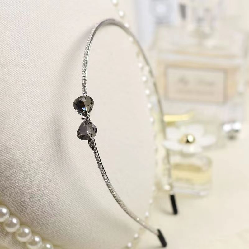 Kristályos rhinestone hajpánt, Autonomy márka, gyémántos felület, 2024 tavasz, Japán–Koreai stílus, friss és édes megjelenés