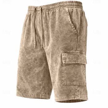 Șorturi bărbați din bumbac, retro, cu buzunare laterale, croială dreaptă CK-8808