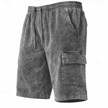 Șorturi bărbați din bumbac, retro, cu buzunare laterale, croială dreaptă CK-8808