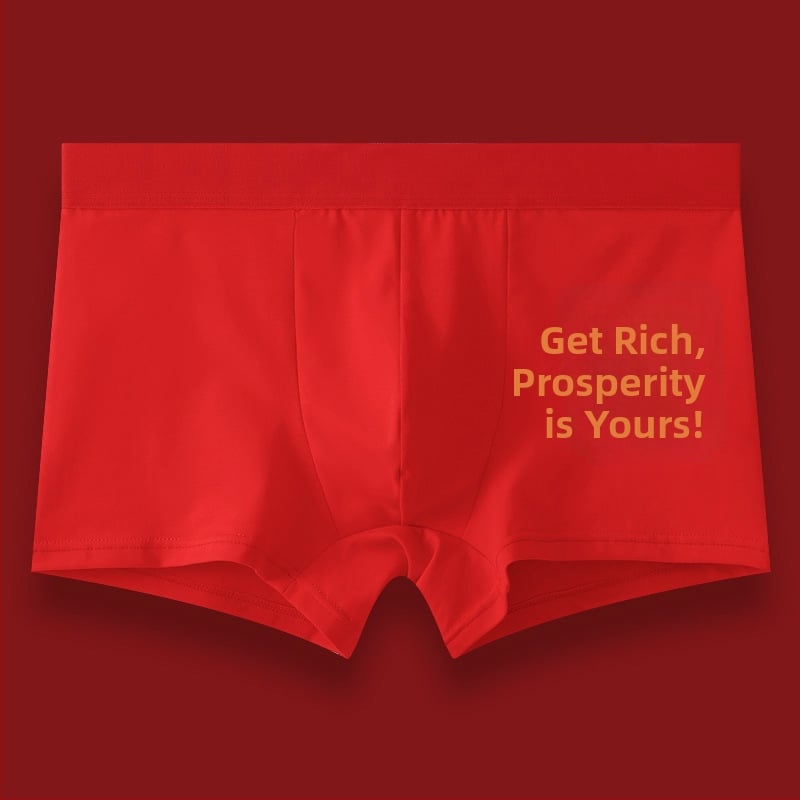 Boxeri pentru bărbați din bumbac, antibacterieni, respirabili, ediție pentru nuntă și an natal