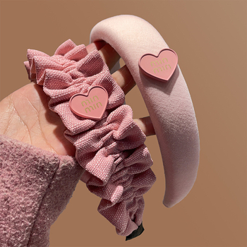 Accesoriu pentru păr — stil dulce, lucrat manual (Material: țesătură; Proces: lucrat manual; Stil: dulce; Categorie: accesorii pentru păr; Potrivit pentru: femei)