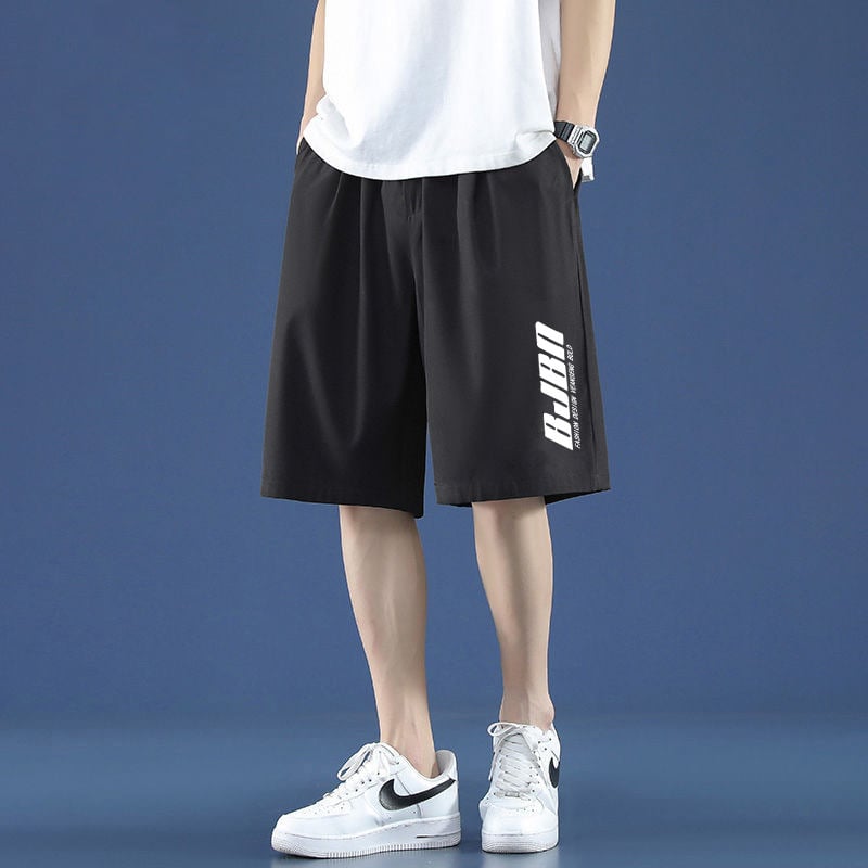 Muške šorce Ice Silk – pet-četvrtine dužine, ravni kroj, elastični, ljetni ležerni, 95% viskoza