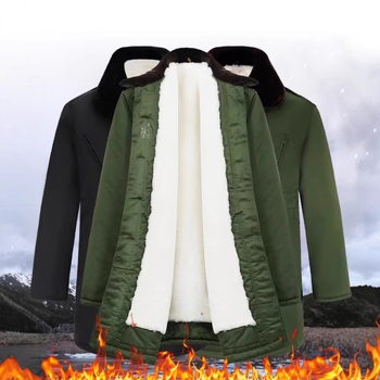 Muški kožni kaput od ovčje kože s unutarnjim krznom, srednja duljina, jednoredno zatvaranje, rever ovratnik, poliesterna podstava 60%