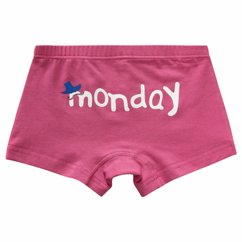 Dječje boxerice za djevojčice od pamuka s cartoon uzorkom, combed pamuk, A razina, 95% pamuk, Xikou, za uzrast 3–8 godina (visina 100–140 cm)