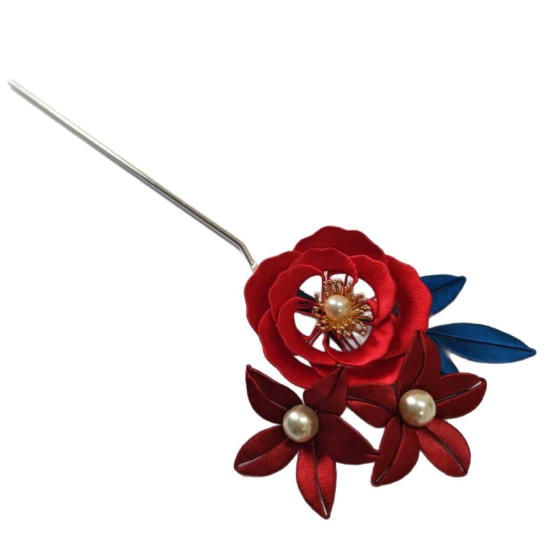 Štipaljka za kosu s motivom cvijeća, ručna izrada, antički stil, cvjetna dekoracija, mogućnost prilagođavanja