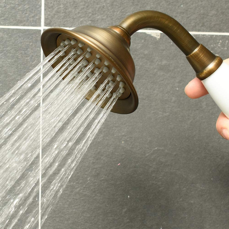 Zuhanykészlet réz anyaggal, eső funkció, könnyű luxus stílus