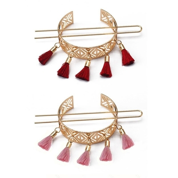 TLZY Vintage kopča za kosu s geometrijskim cvjetnim prozračnim dizajnom, legura, U‑oblik