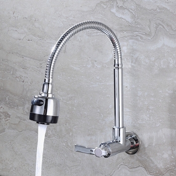 Zidni kuhinjski miješac, samo hladna voda, ABS materijal, keramički disk ventil, model: Single Cooling Universal