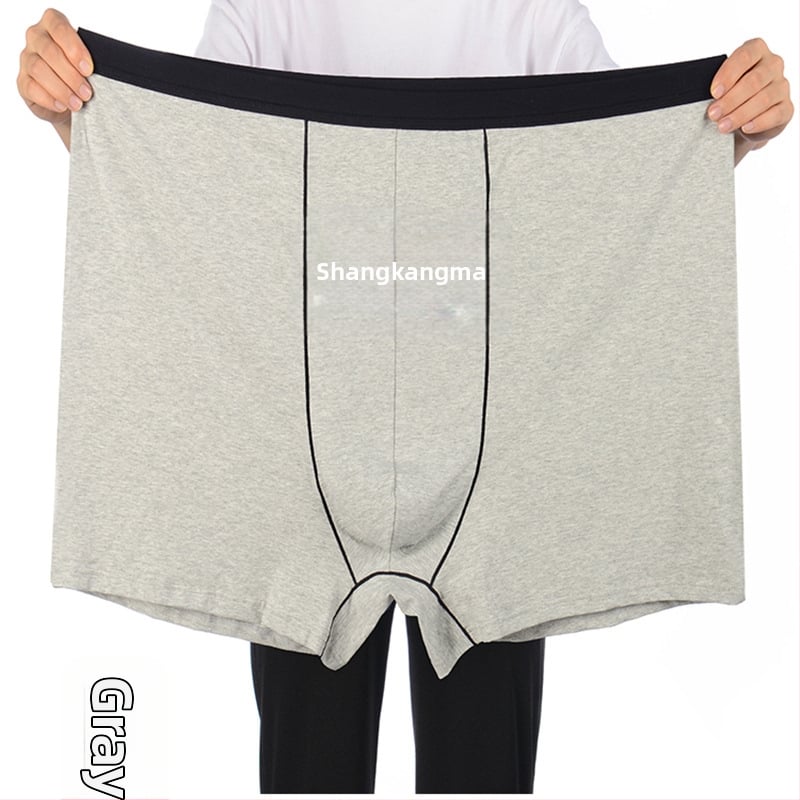 Boxeri bărbați talie înaltă, 95% bumbac, țesătură tricotată 40s, model monocrom