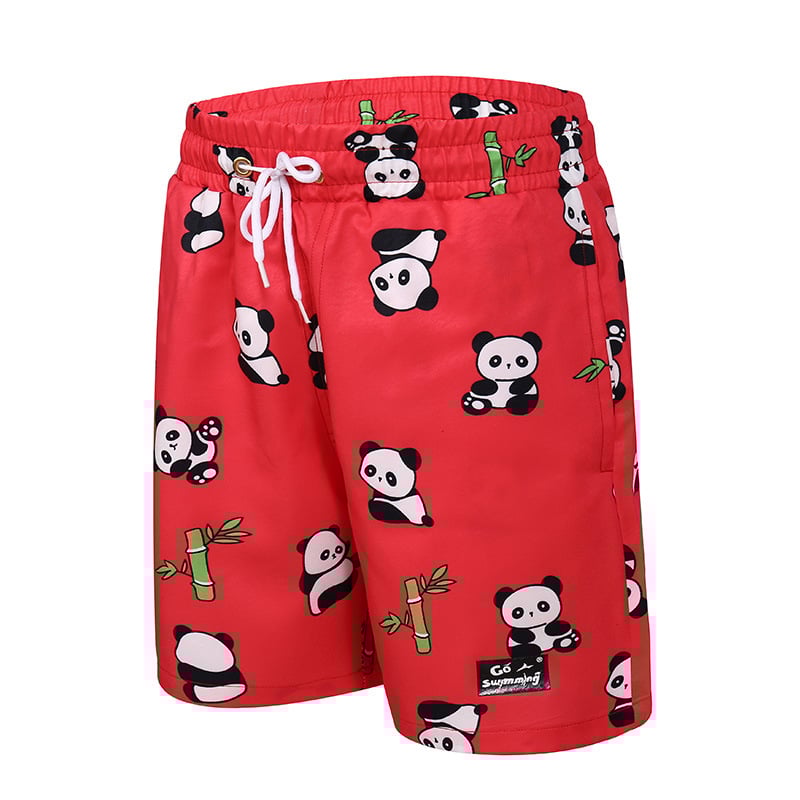 Детски плажни шорти за плуване, бързосъхнещи с вътрешна мрежеста подплата, унисекс; полиестер 95%, подплата 100% полиестер; за плуване и водни спортове