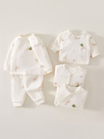 Dječji set donjeg rublja od pamuka, 100% pamuk, za uzrast 1–3 godine, jesen-zima, vlagu odvodi