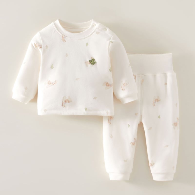 Dječji set donjeg rublja od pamuka, 100% pamuk, za uzrast 1–3 godine, jesen-zima, vlagu odvodi