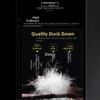 Γιλέκο από πούπουλα με κουκούλα, σταθερός γιακά, παχύ πολυεστερικό ύφασμα, γέμισμα 86–90% πούπουλα