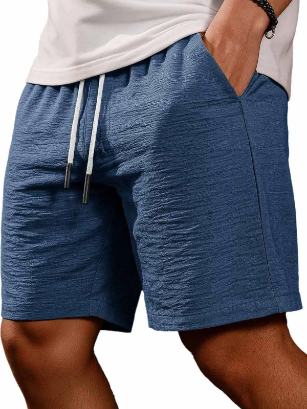 Muške kratke hlače, dužine pet inča, slobodnog kroja, korejski stil, 100% poliester, ljeto