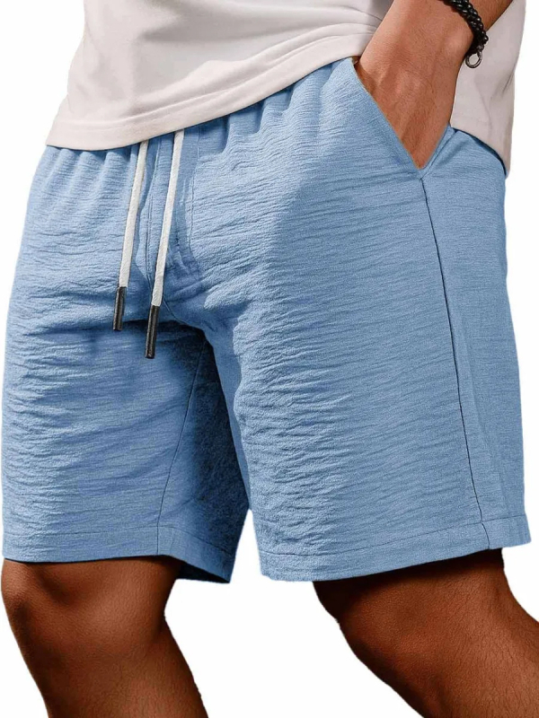 Muške kratke hlače, dužine pet inča, slobodnog kroja, korejski stil, 100% poliester, ljeto