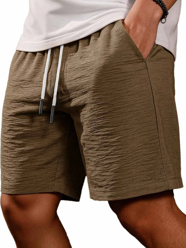 Muške kratke hlače, dužine pet inča, slobodnog kroja, korejski stil, 100% poliester, ljeto