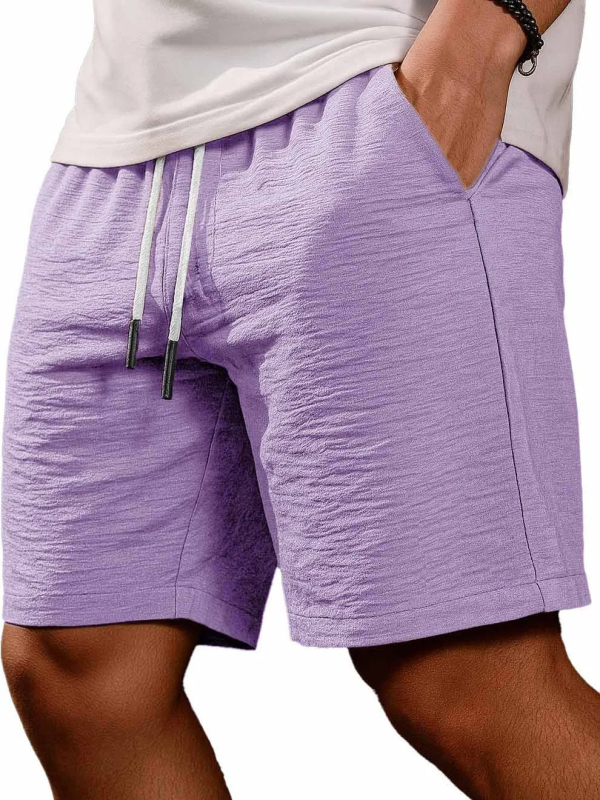 Muške kratke hlače, dužine pet inča, slobodnog kroja, korejski stil, 100% poliester, ljeto
