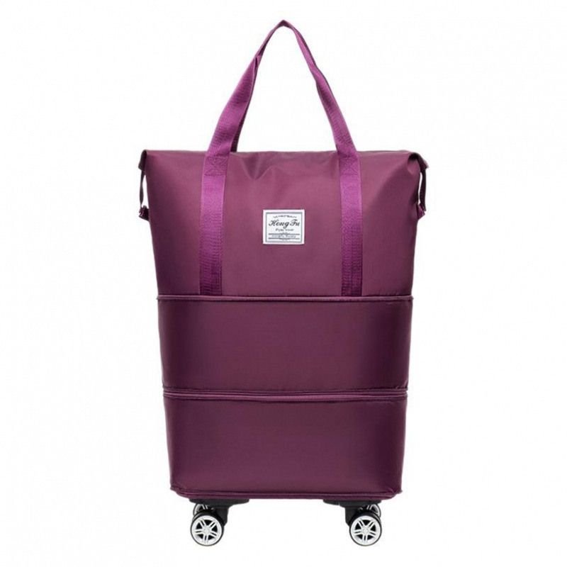 Sklopiva putna torba s kotačima, zapremine 56–75L, Oxford tkanina, odjeljak za suhe/mokre, unisex