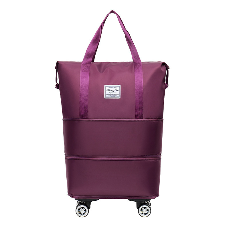 Sklopiva putna torba s kotačima, zapremine 56–75L, Oxford tkanina, odjeljak za suhe/mokre, unisex