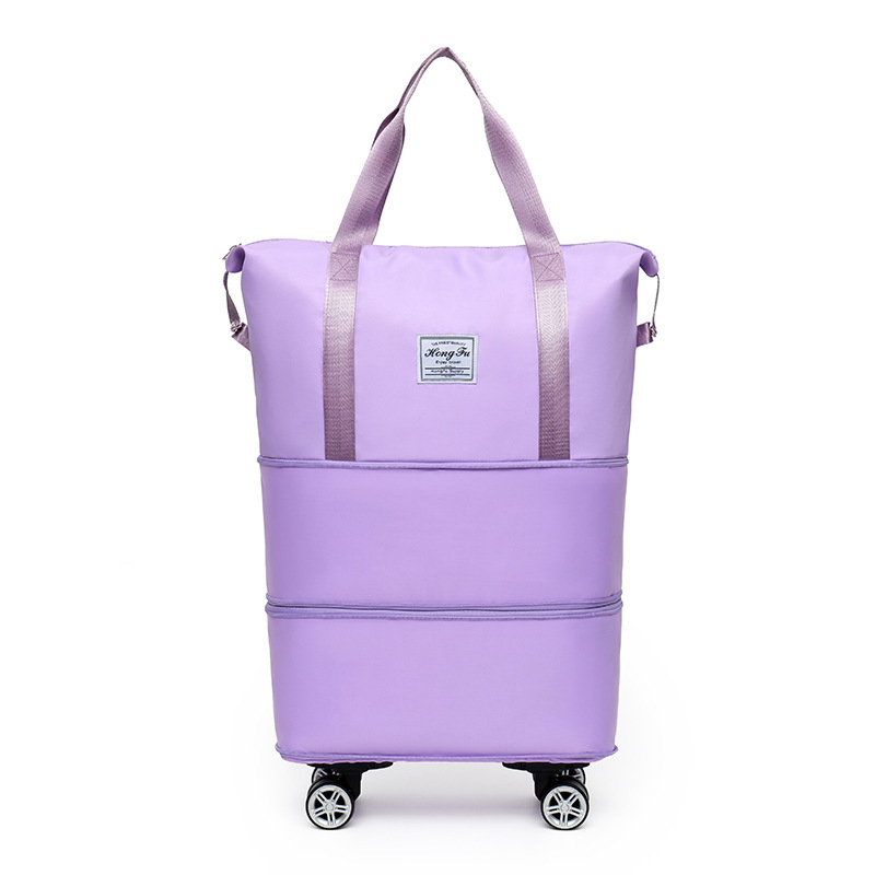 Sklopiva putna torba s kotačima, zapremine 56–75L, Oxford tkanina, odjeljak za suhe/mokre, unisex
